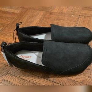 J Sport Women’s US Black Lisa Slip On Casual Shoes With Memory Foam New Boxed